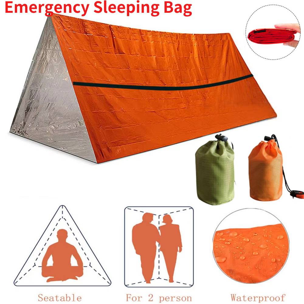 First Aid Travel Kit - Portable Waterproof Emergency Survival Sleeping Bag