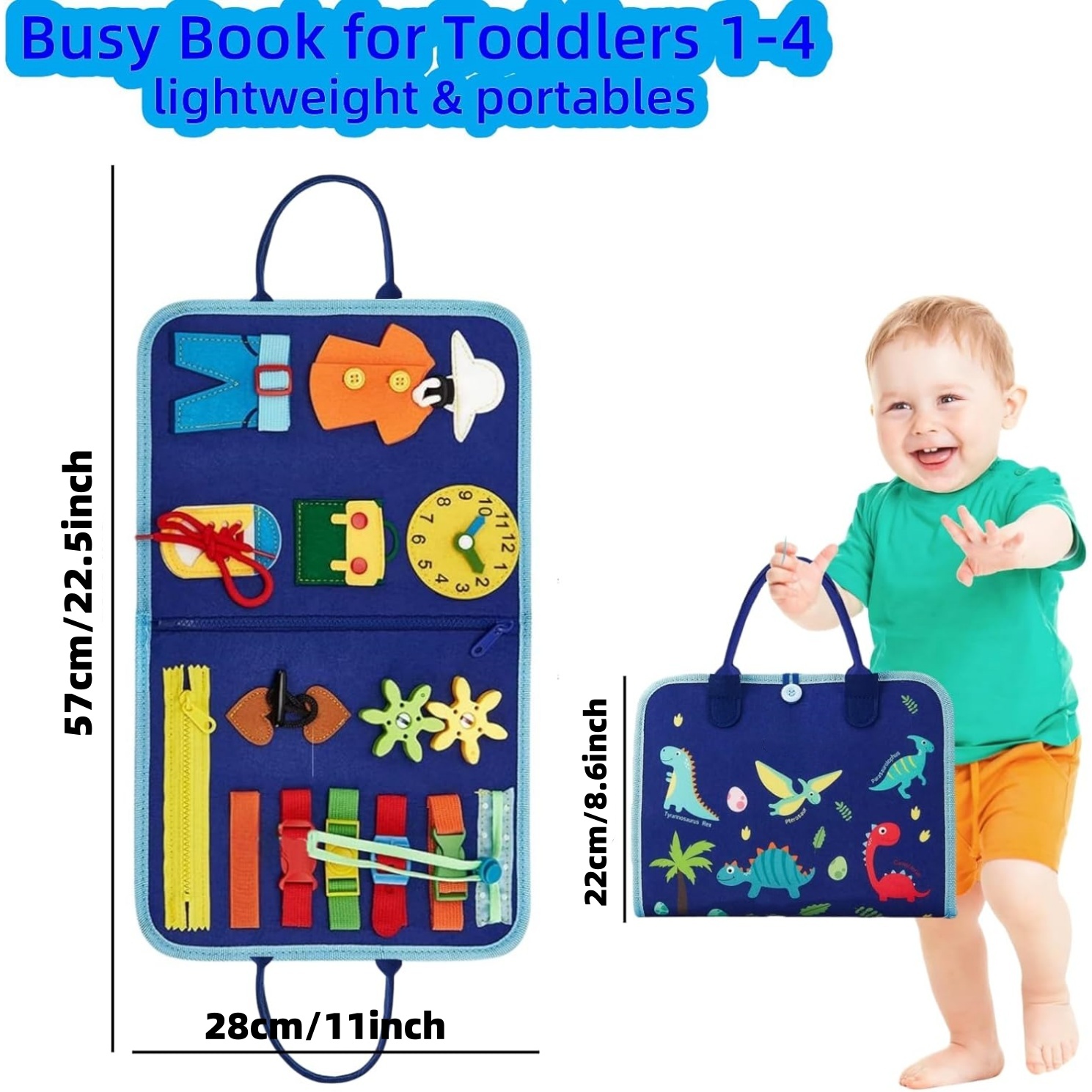 Toddler Busy Board - Montessor - Travel Accessories For Toddlers ulasan dan harga