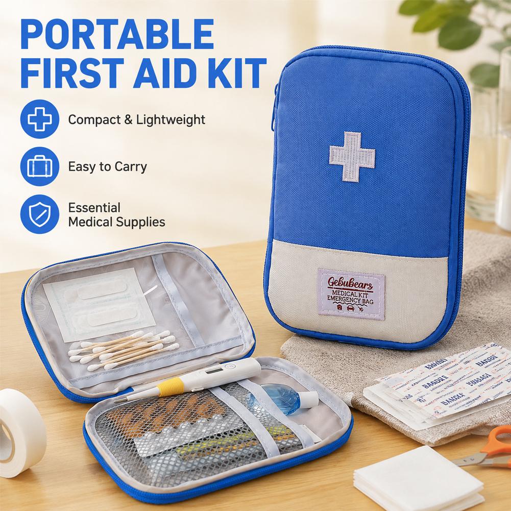 Travel Medicine Bag Pill Stora - First Aid Travel Kit ulasan dan harga