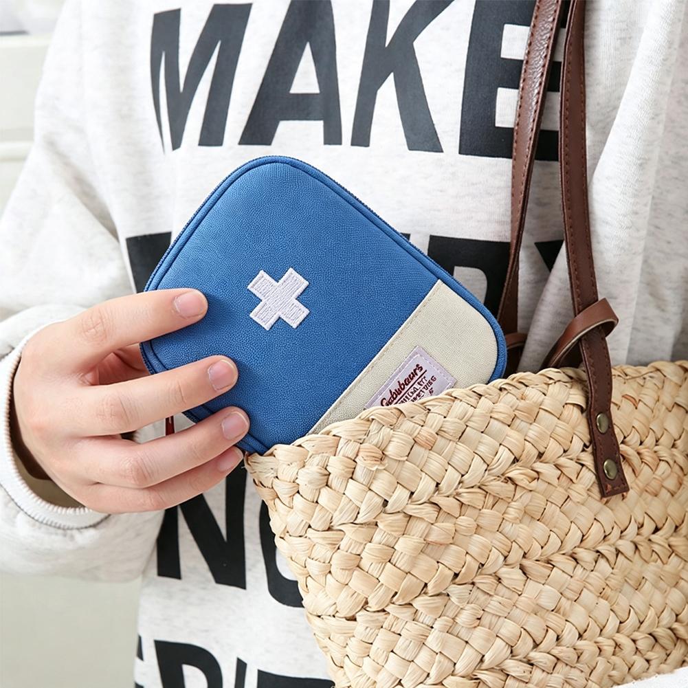 Travel Medicine Bag Pill Stora - First Aid Travel Kit ulasan dan harga