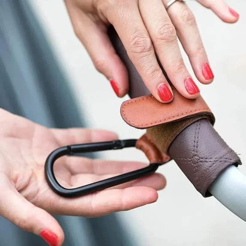 2Pcs Leather Cart Hooks Baby S - Travel Accessories For 1 Year Old ulasan dan harga