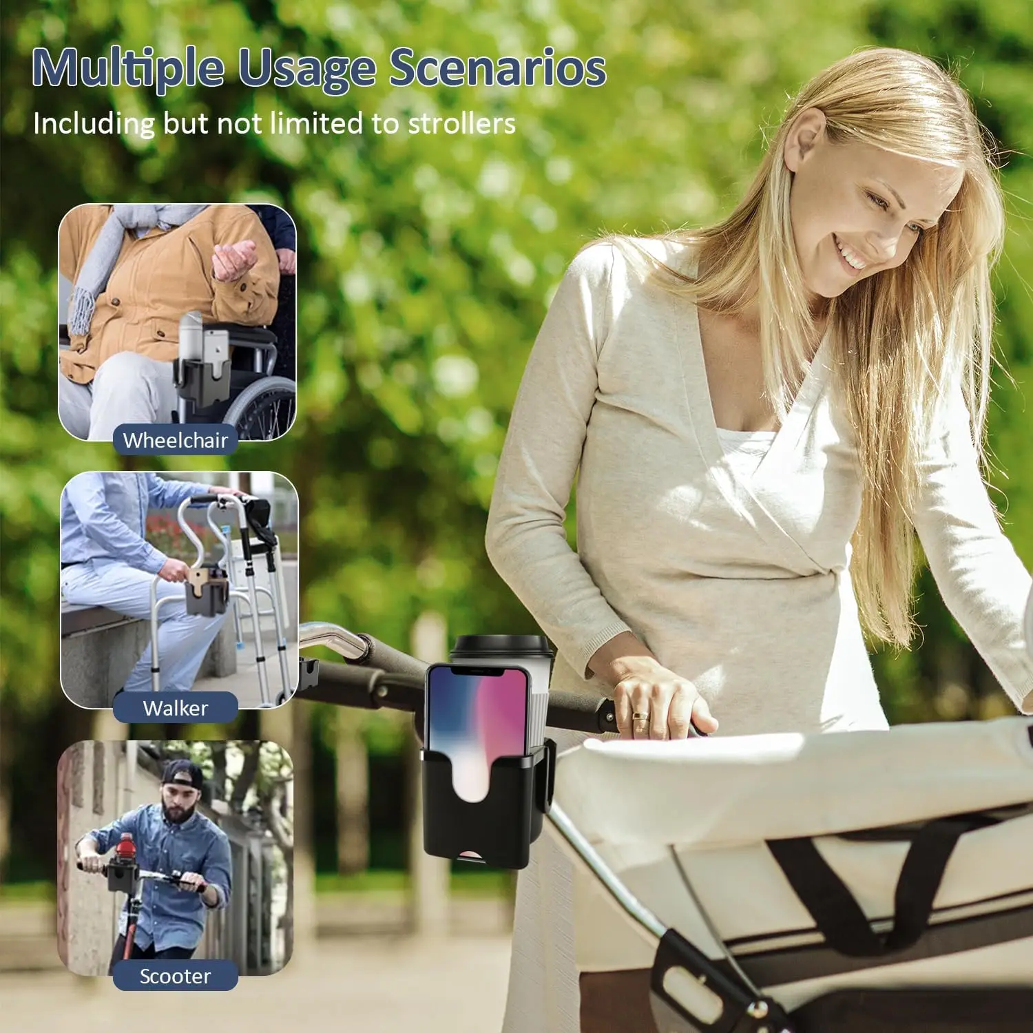 Anti-Slip Pram Cup Holders for - Travel Accessories For 1 Year Old ulasan dan harga