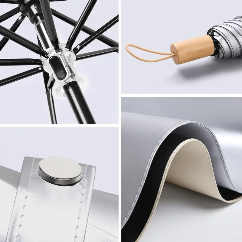 Titanium Silver Compact Umbrel - Travel Umbrella Compact ulasan dan harga