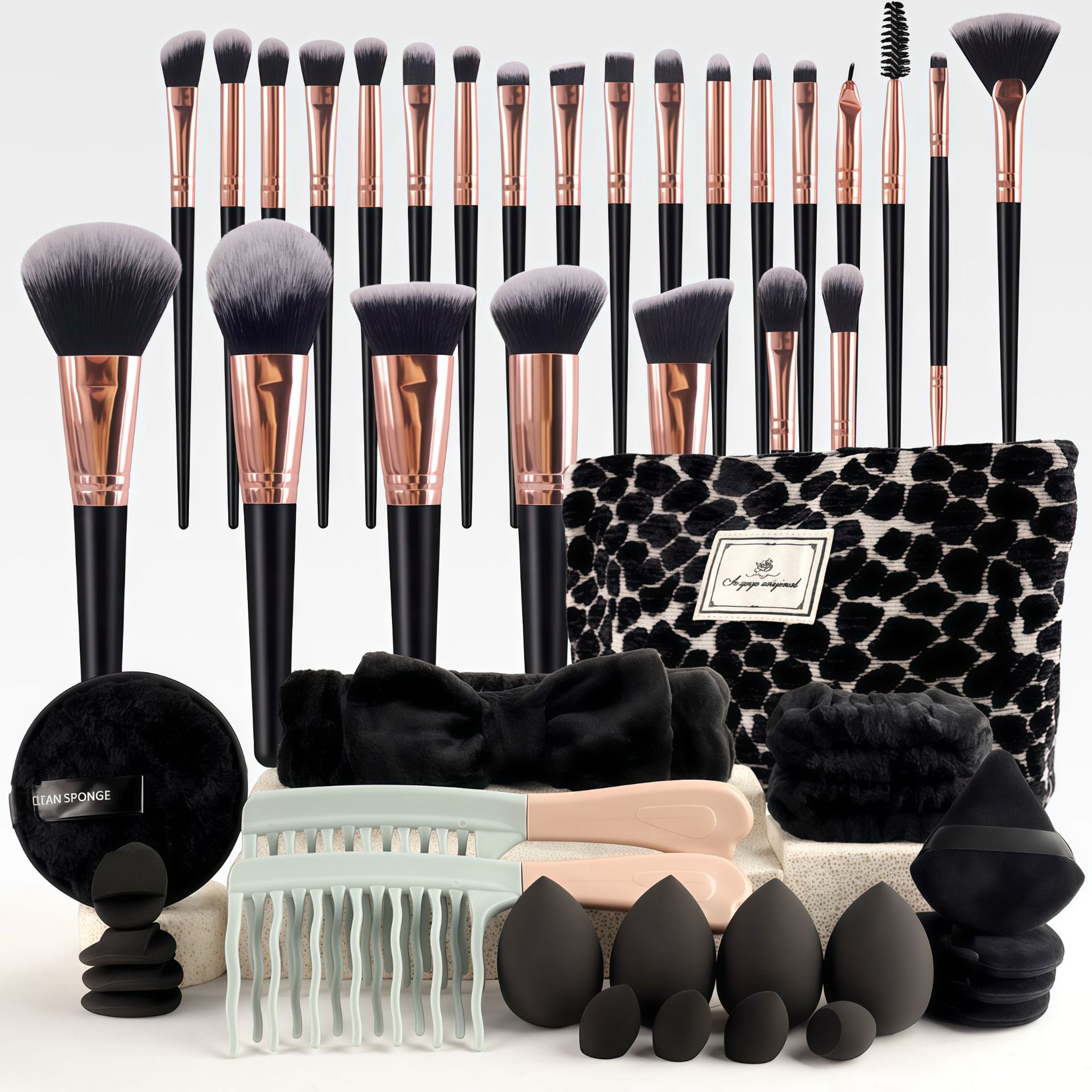 Makeup Brush Set Chic Fragranc - Travel Accessories Kit Bag ulasan dan harga