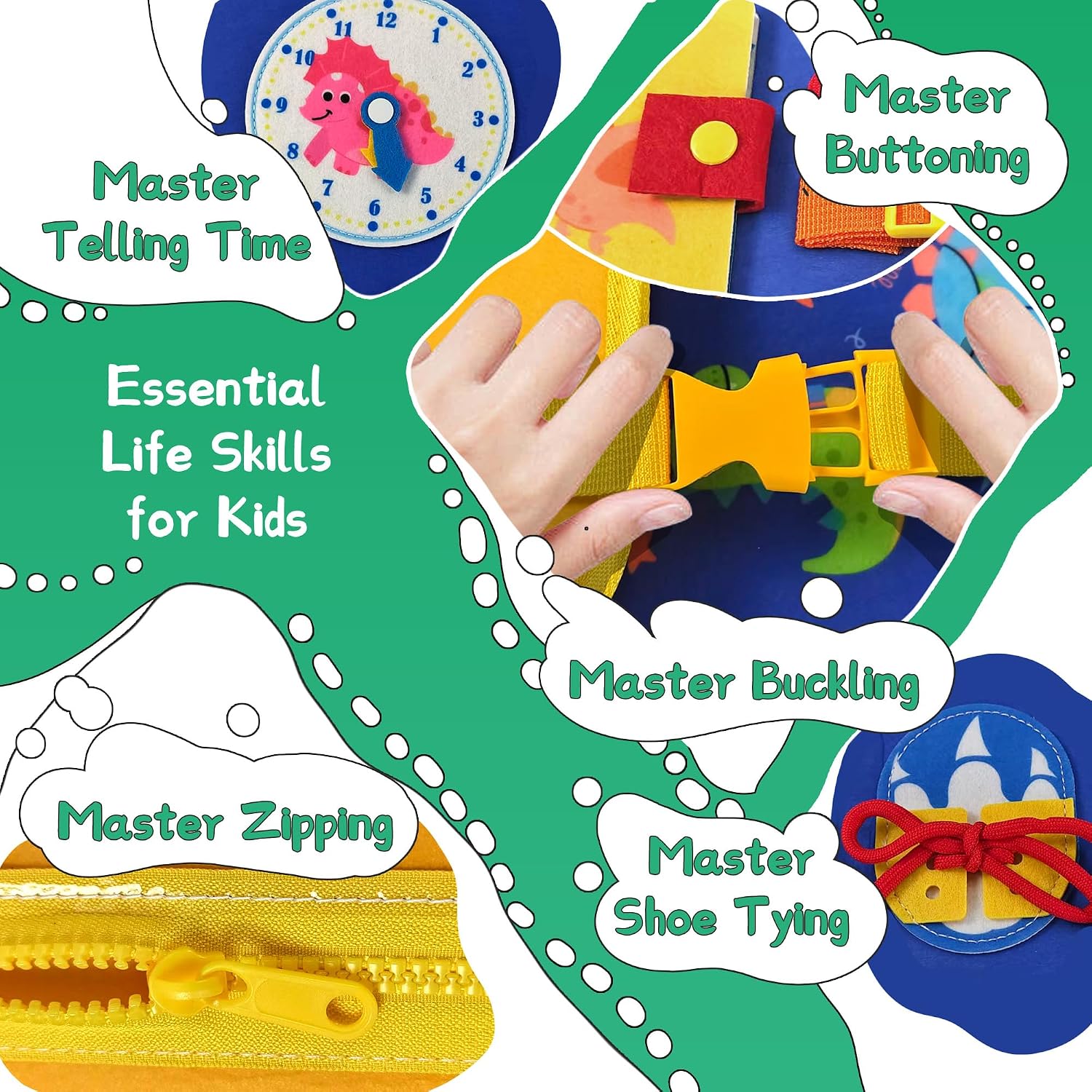 Dinosaur Toddler Busy Board Ba - Travel Accessories For Toddlers ulasan dan harga
