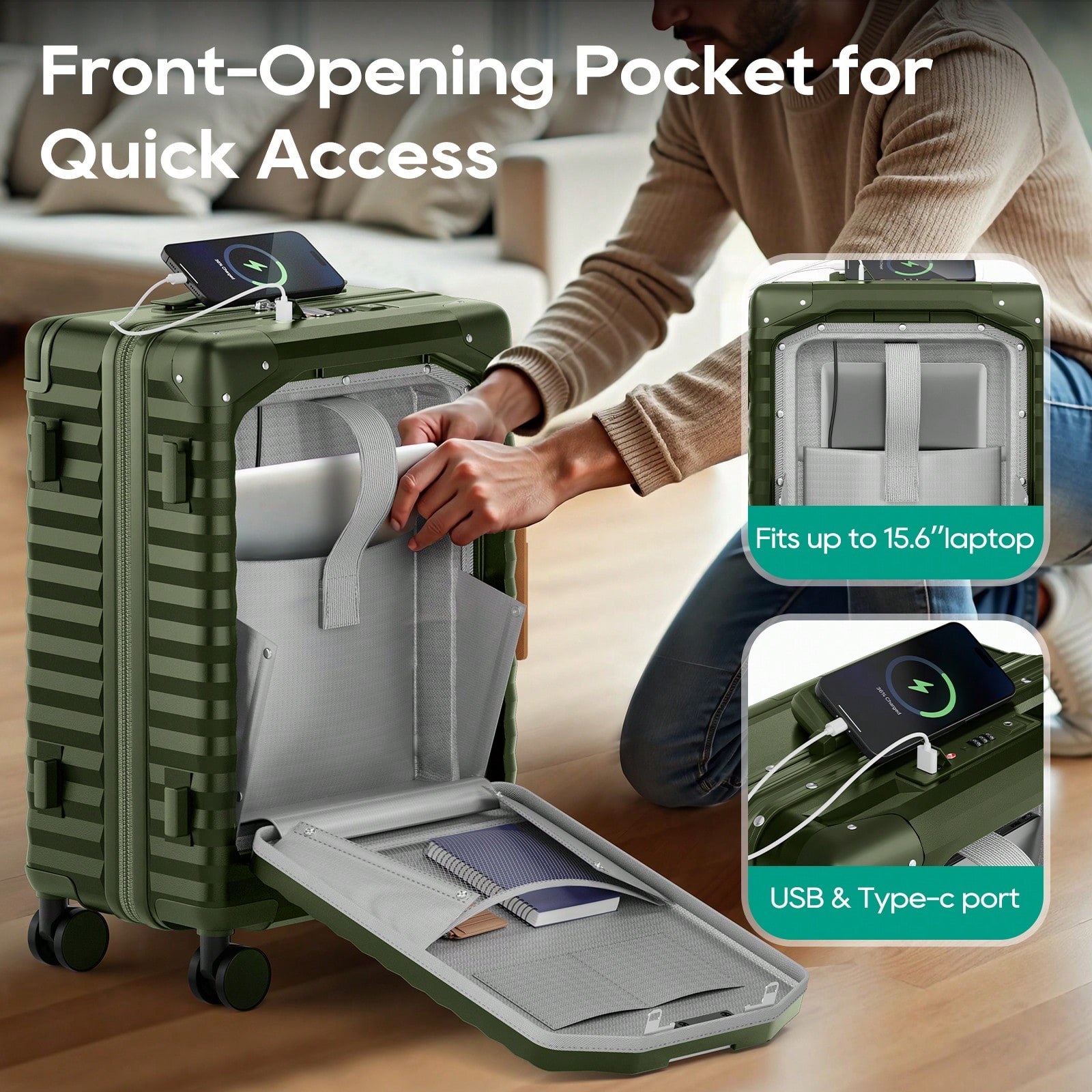 Joyway 20 Inch Carry On Luggag - Travel Lock Tsa Approved ulasan dan harga