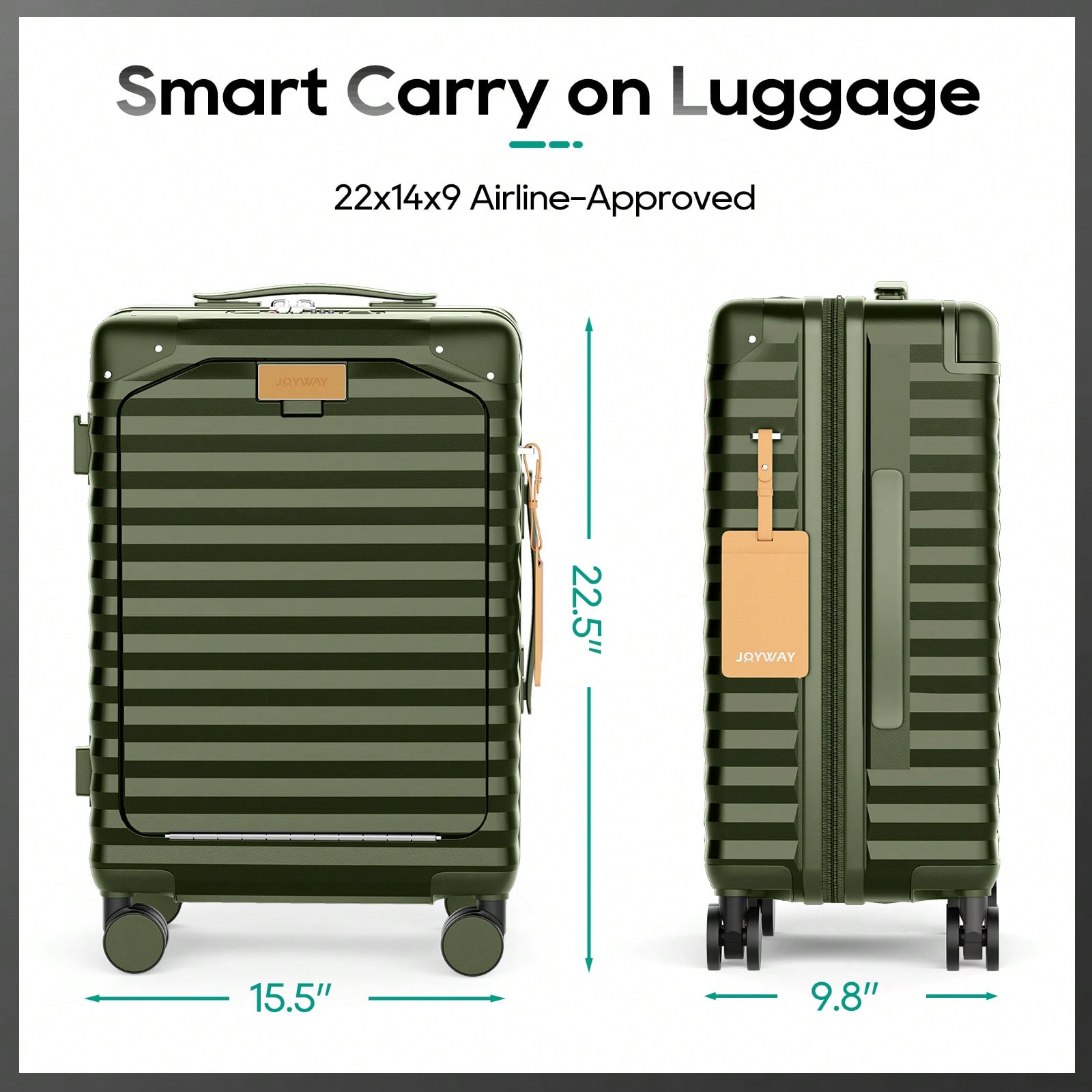 Joyway 20 Inch Carry On Luggag - Travel Lock Tsa Approved ulasan dan harga