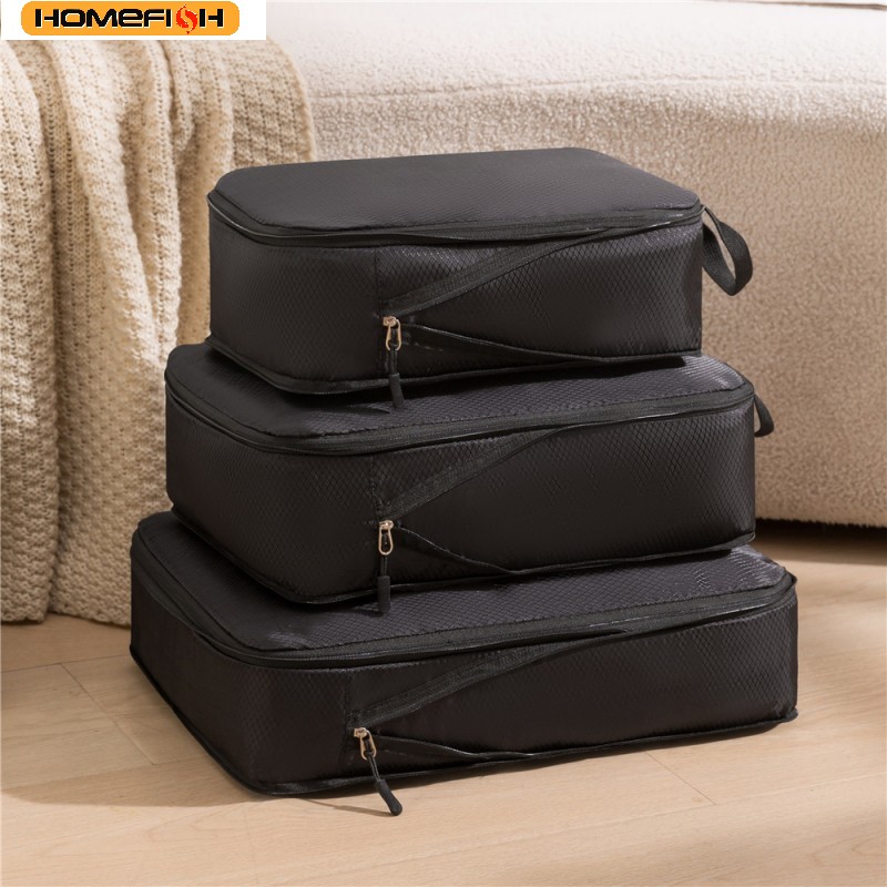HOMEFISH 3Pcs/Set Travel Compr - Travel Accessories Kit Bag ulasan dan harga