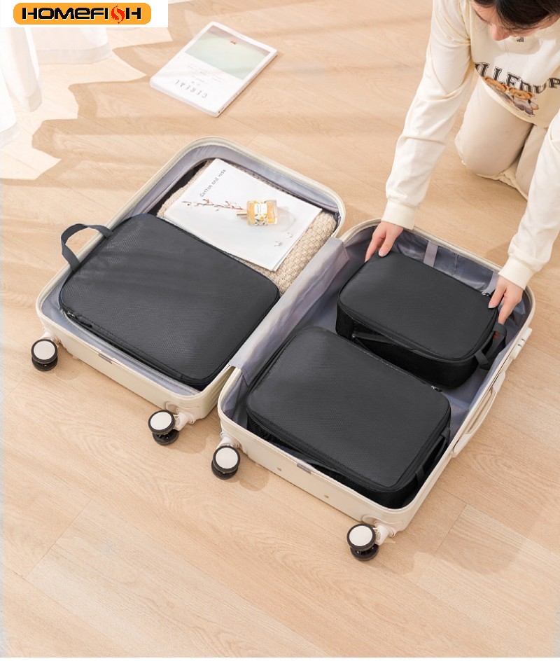 HOMEFISH 3Pcs/Set Travel Compr - Travel Accessories Kit Bag ulasan dan harga