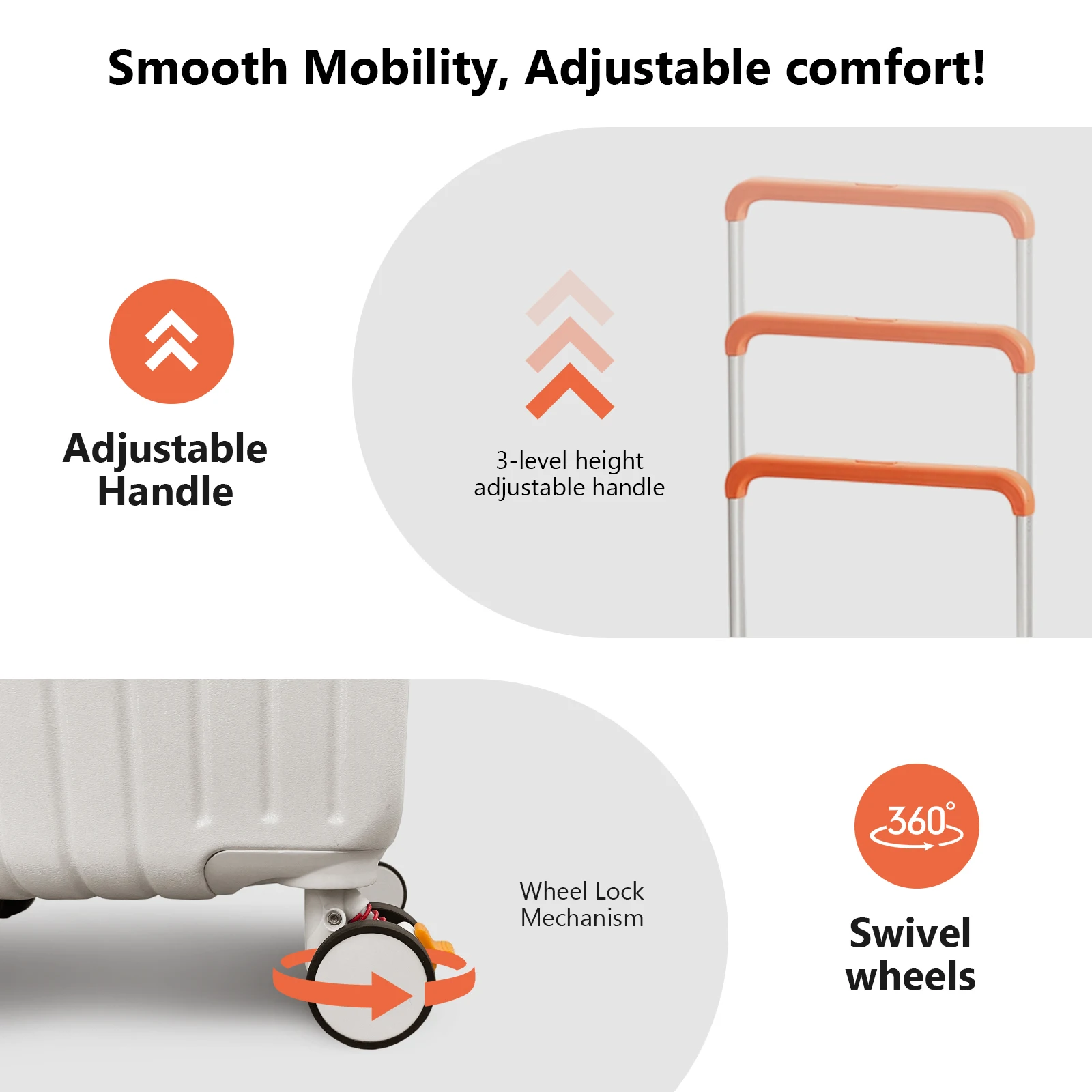 Wide-Handle Travel Suitcase Al - Travel Lock Tsa Approved ulasan dan harga