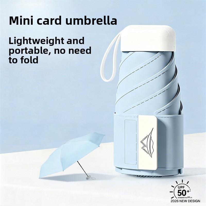 New Mini 30% off Sun Umbrella  - Travel Umbrella Compact ulasan dan harga
