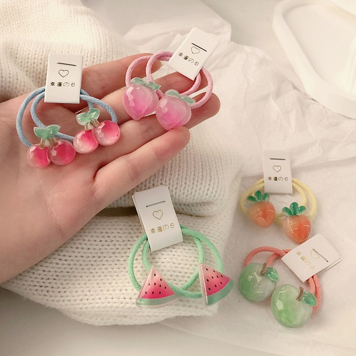 Kids Carrot Hair Ties 5 Pair N - Travel Accessories For Toddlers ulasan dan harga