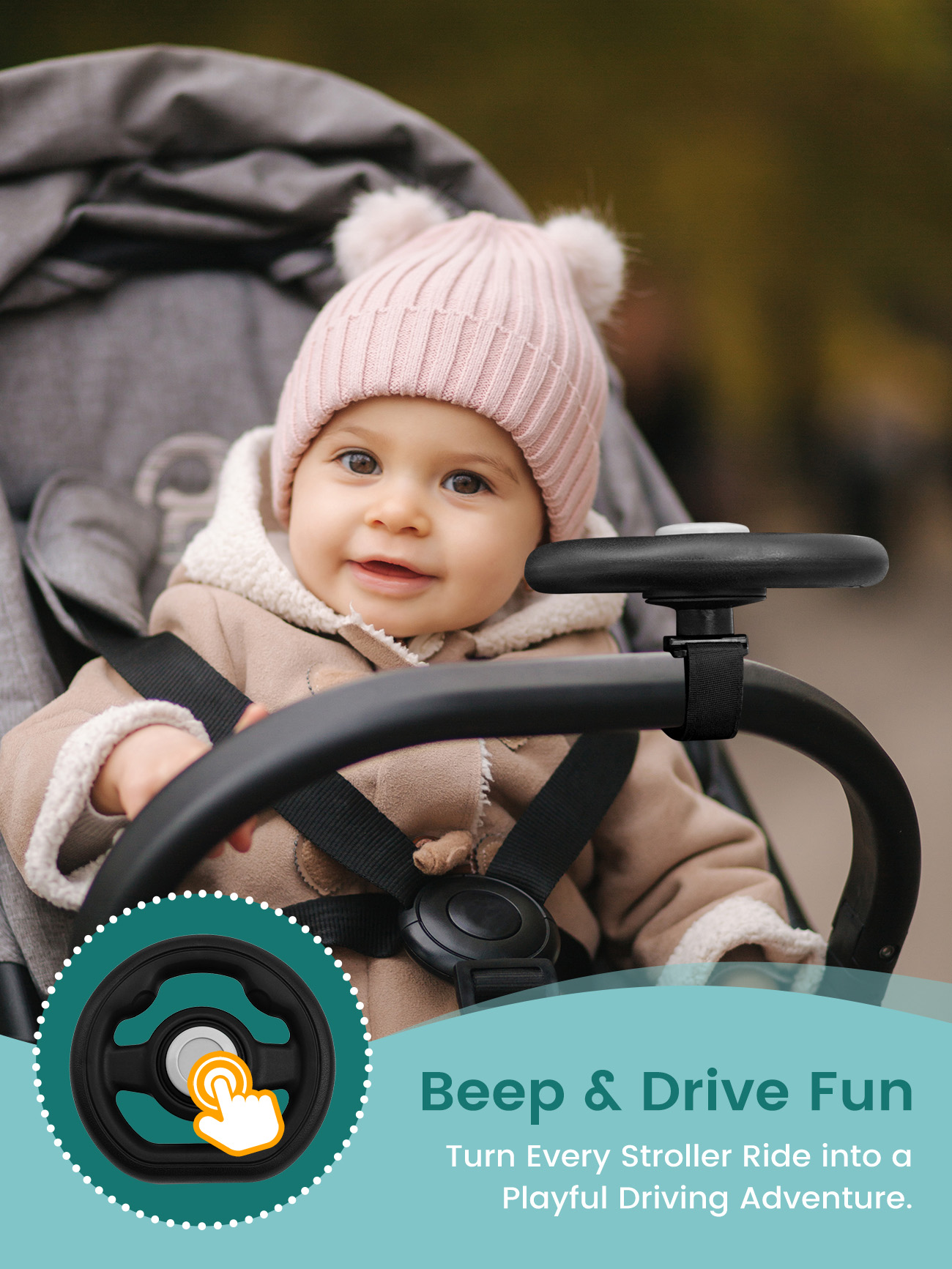 Stroller Steering Wheel Access - Travel Accessories For 1 Year Old ulasan dan harga
