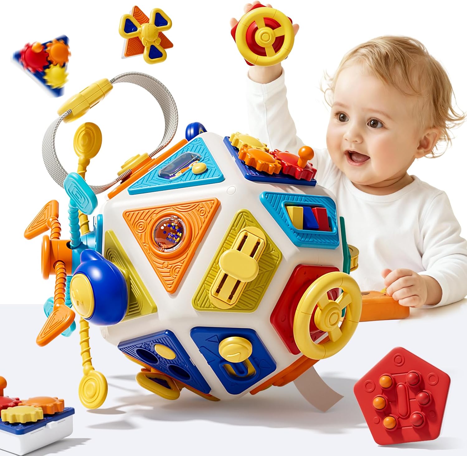 Baby Busy Board Activity Cube  - Travel Accessories For Toddlers ulasan dan harga