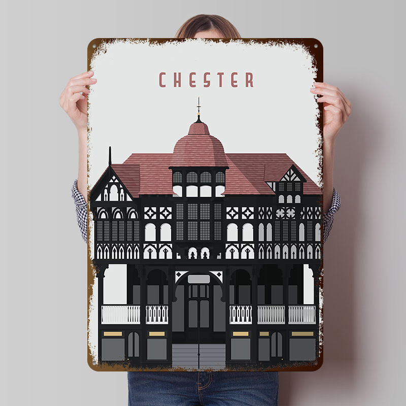 Chester Travel Printing Poster - Travel Accessories For Europe ulasan dan harga