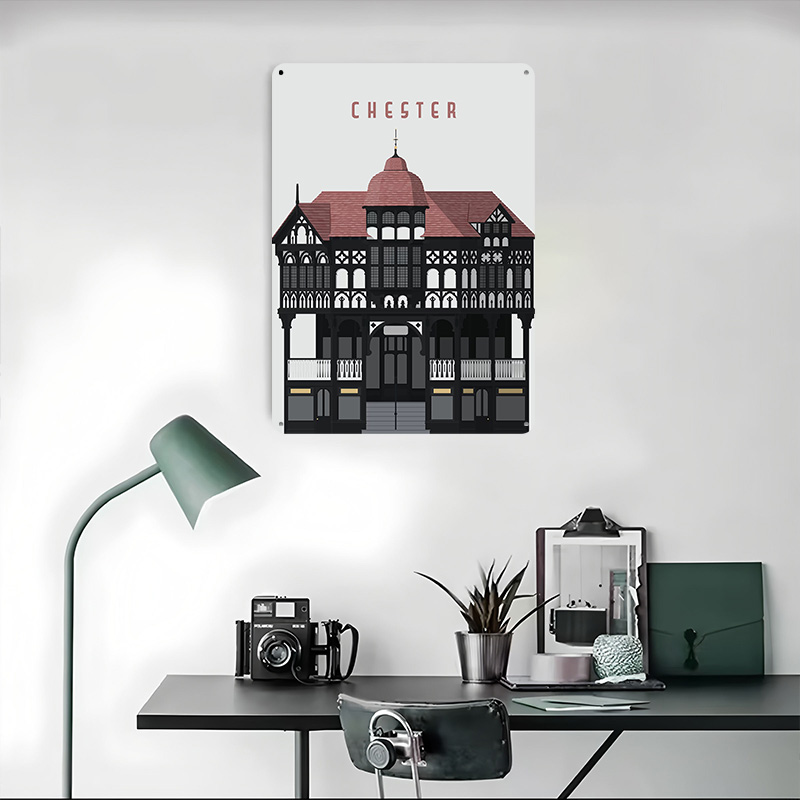 Chester Travel Printing Poster - Travel Accessories For Europe ulasan dan harga