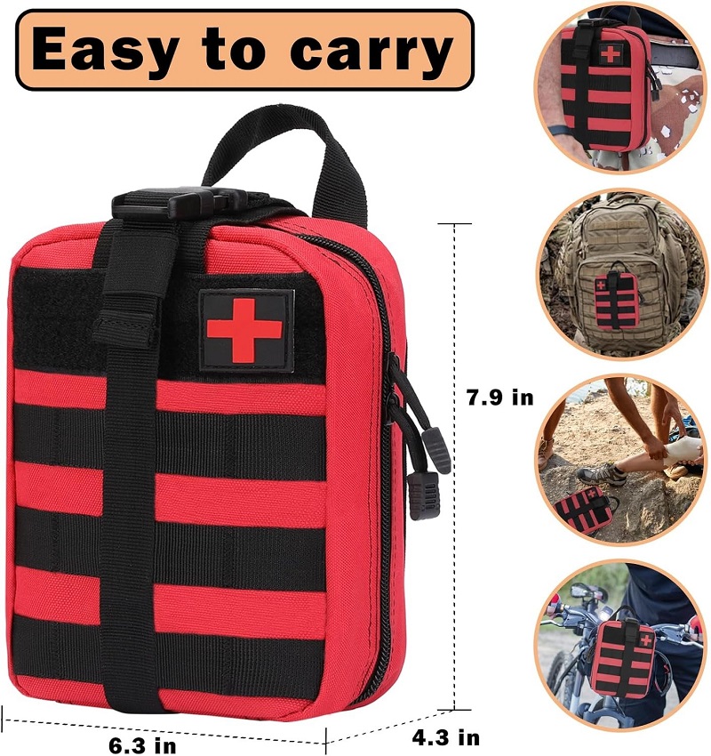 Outdoor First Aid Kit EDC Moll - Travel Accessories Kit Bag ulasan dan harga