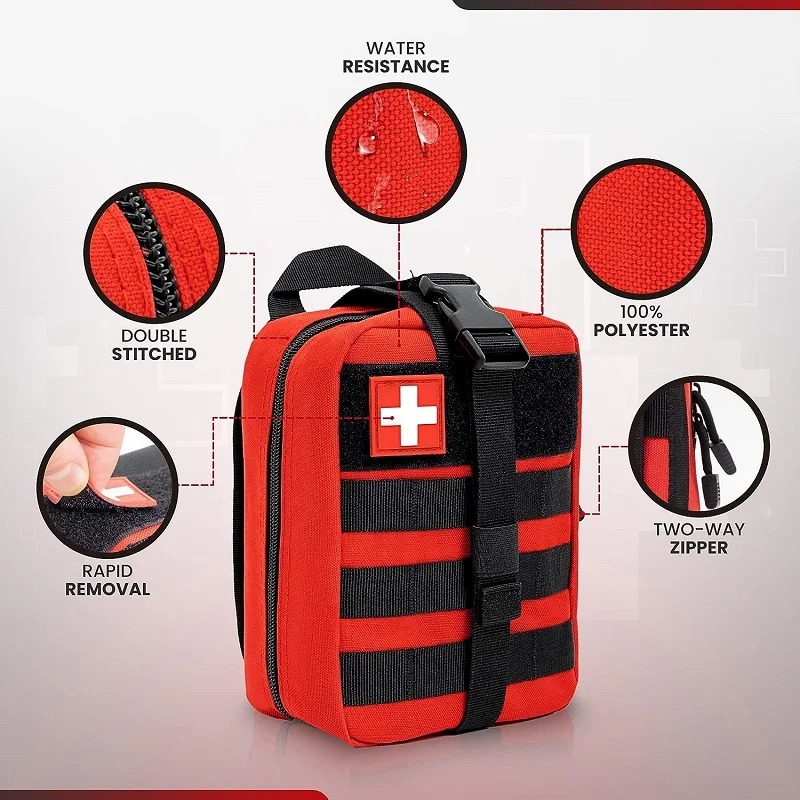 Outdoor First Aid Kit EDC Moll - Travel Accessories Kit Bag ulasan dan harga