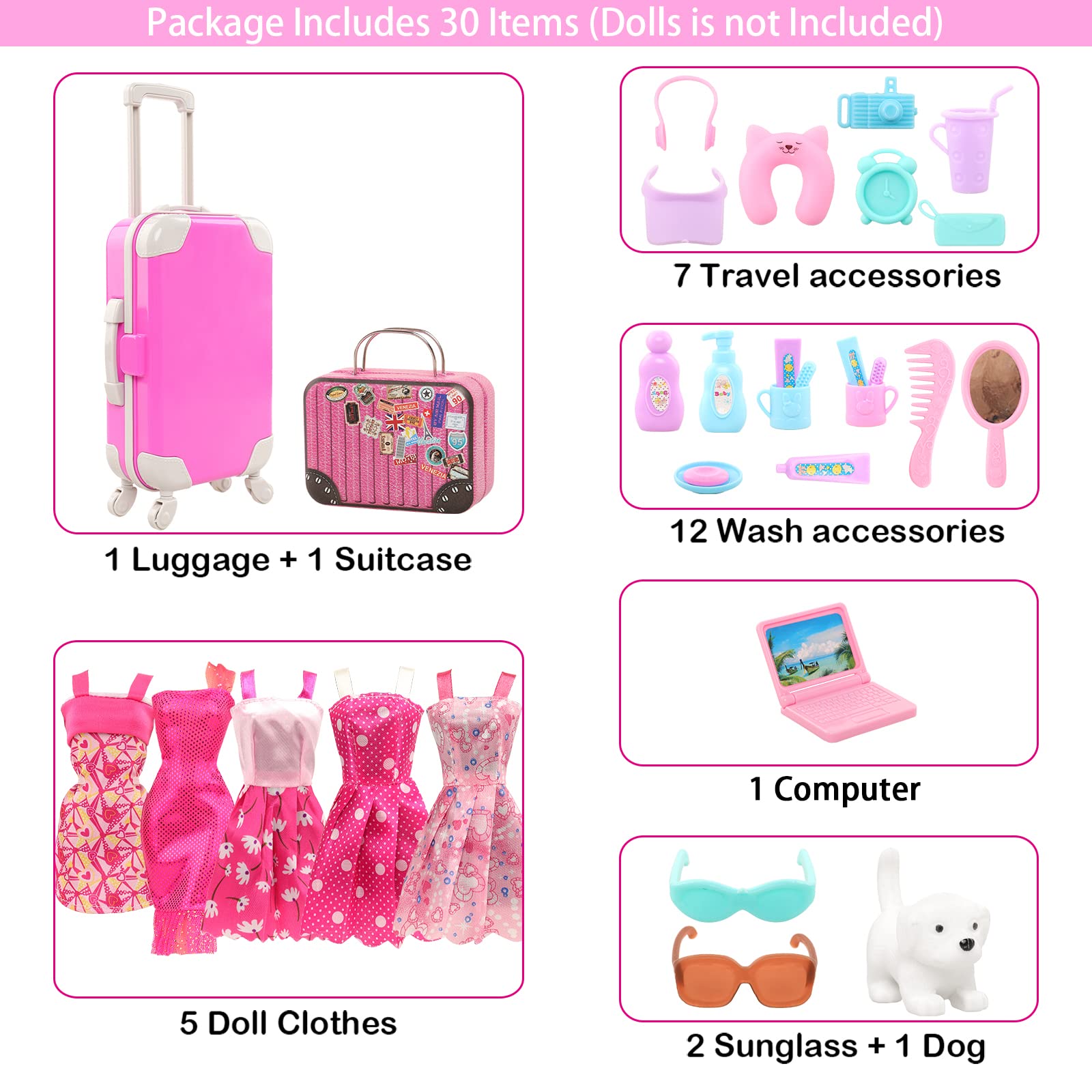 BARWA 30 Pcs 11.5 lnch Travel  - Travel Accessories For Europe ulasan dan harga