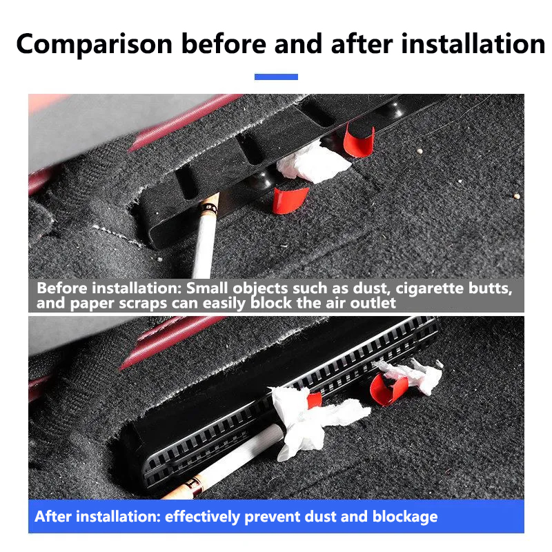 2x Car Under Seat Air Outlet C - Travel Accessories Under $5 ulasan dan harga