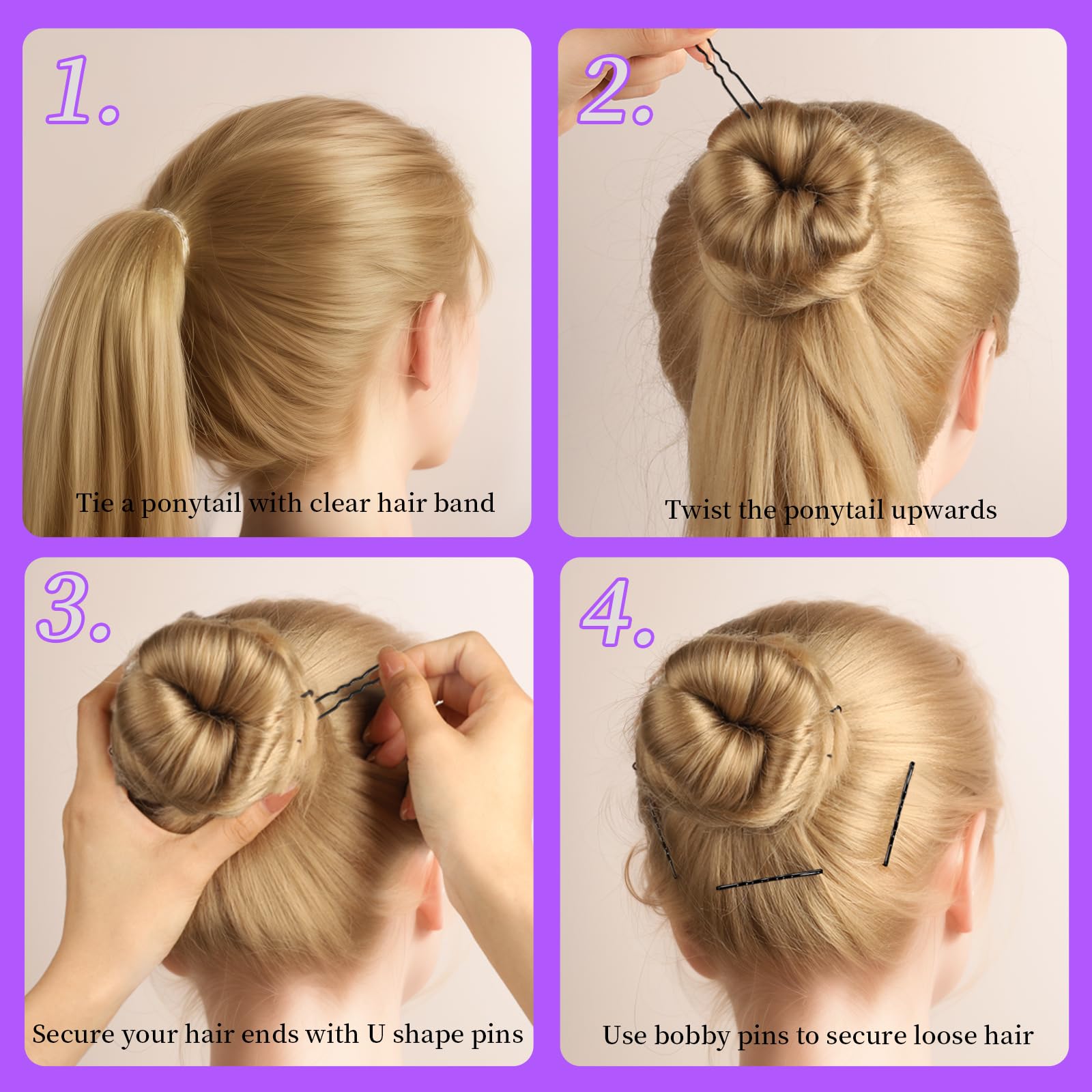 Hair Clip Set 4 Pcs/6 Pcs Natu - Travel Accessories For Toddlers ulasan dan harga