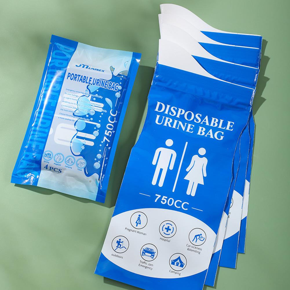 Portable Urine Bag 4pcs 750cc  - First Aid Travel Kit ulasan dan harga