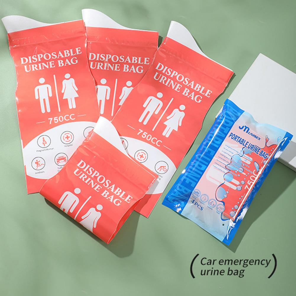 Portable Urine Bag 4pcs 750cc  - First Aid Travel Kit ulasan dan harga