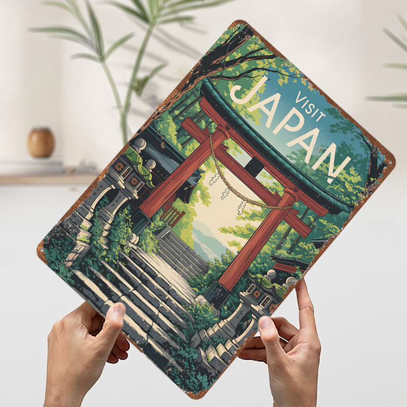 Visit Japan Travel 3D Texture  - Travel Accessories For Europe ulasan dan harga