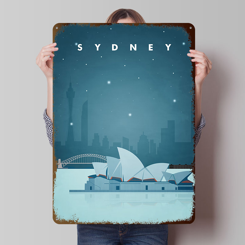 Sydney Travel Poster Customize - Travel Accessories For Europe ulasan dan harga