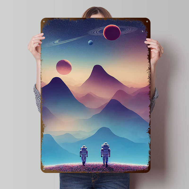 Astronaut Traveling Poster Cus - Travel Accessories For Europe ulasan dan harga