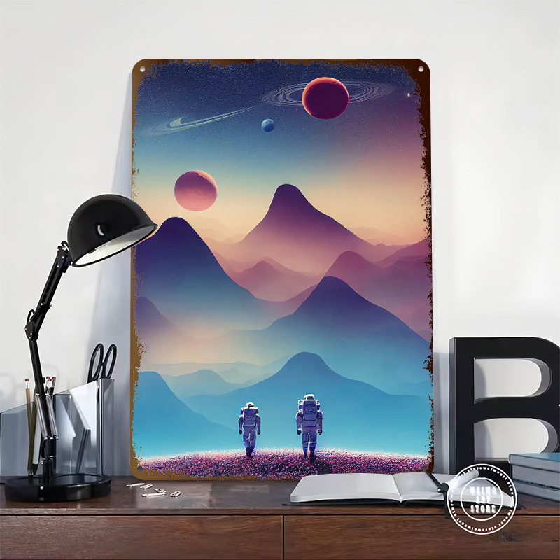 Astronaut Traveling Poster Cus - Travel Accessories For Europe ulasan dan harga
