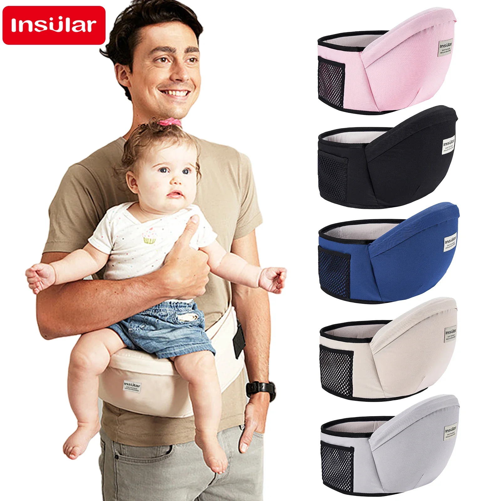 Thickened Baby Hip Seat Carrie - Travel Accessories For 1 Year Old ulasan dan harga