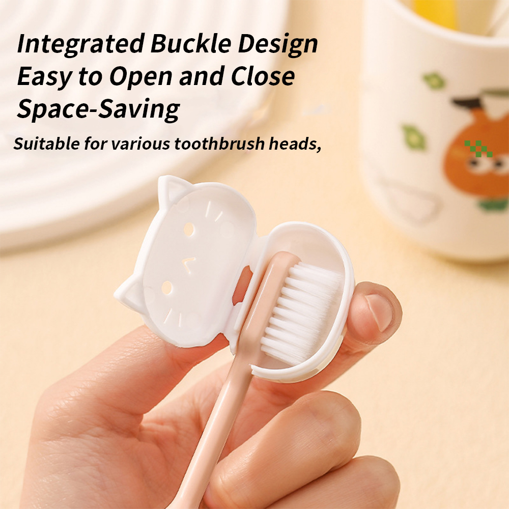 4pcs Cat Toothbrush Cover Dust - Travel Accessories For Europe ulasan dan harga