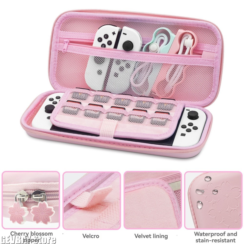 PU  Sakura Pink Shell Portable - Travel Accessories Kit Bag ulasan dan harga
